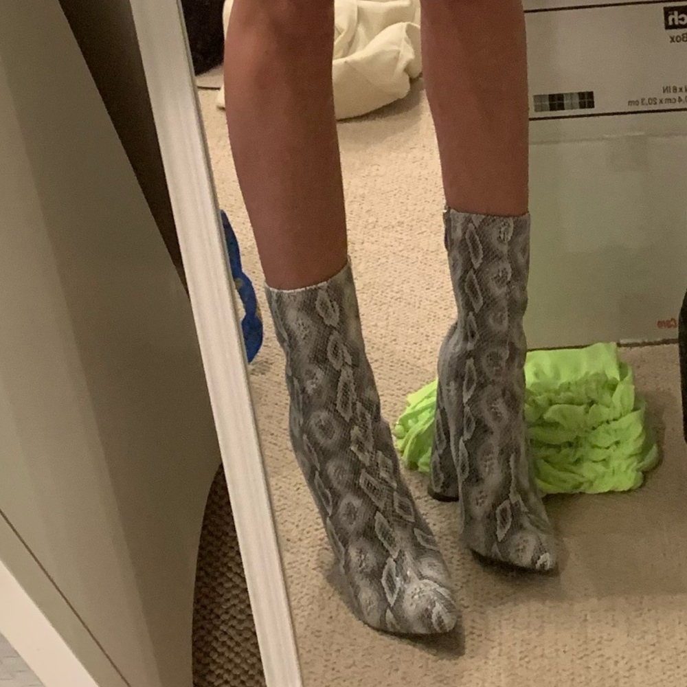 Snake Midnight Lover Boot (US 7) - Snakeskin Faux Leather